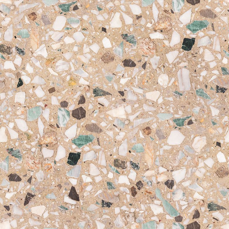 Bilde av kjøkkenbenkeplate i terrazzo