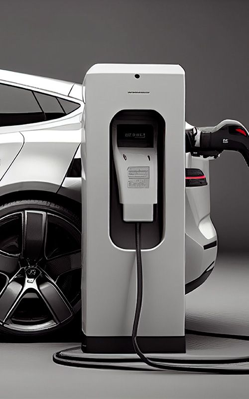 Cargador de nivel 2 instalado en garaje doméstico