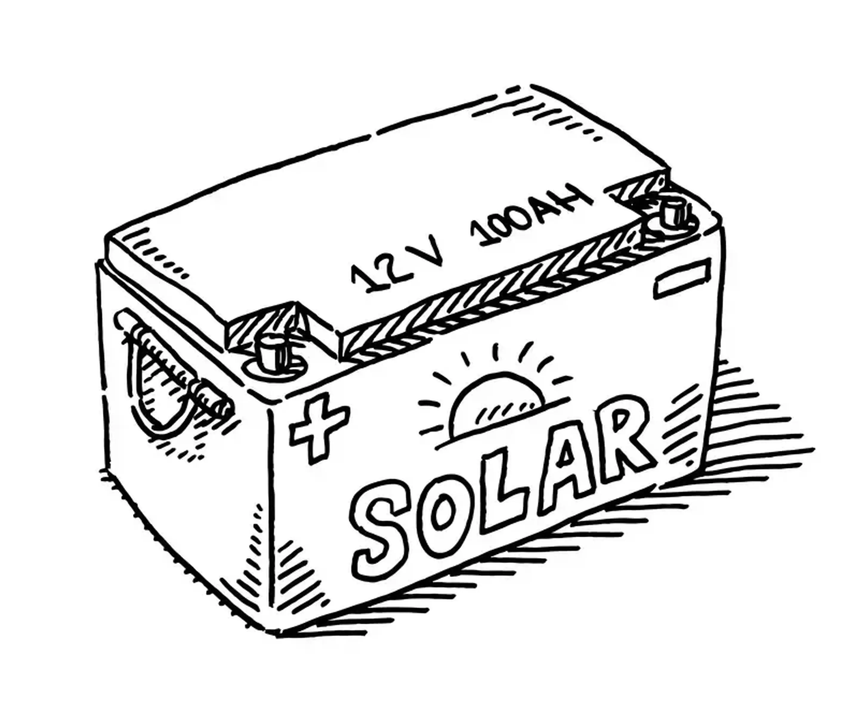 Illustration på solcellsbatteri.
