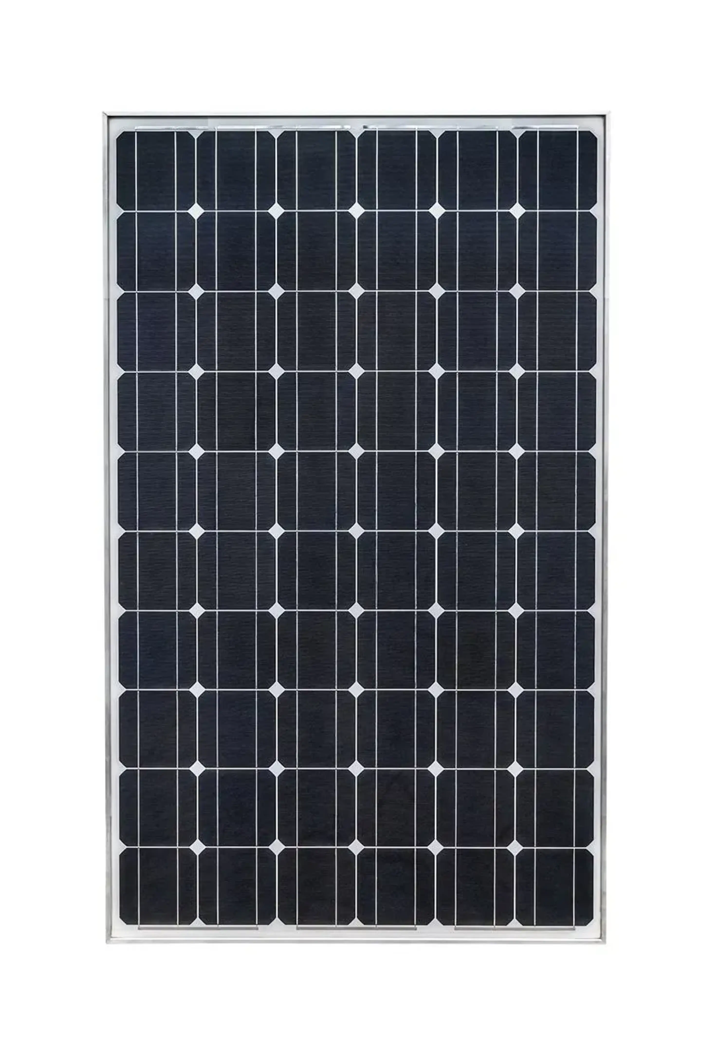 Monokristallin solcellspanel.
