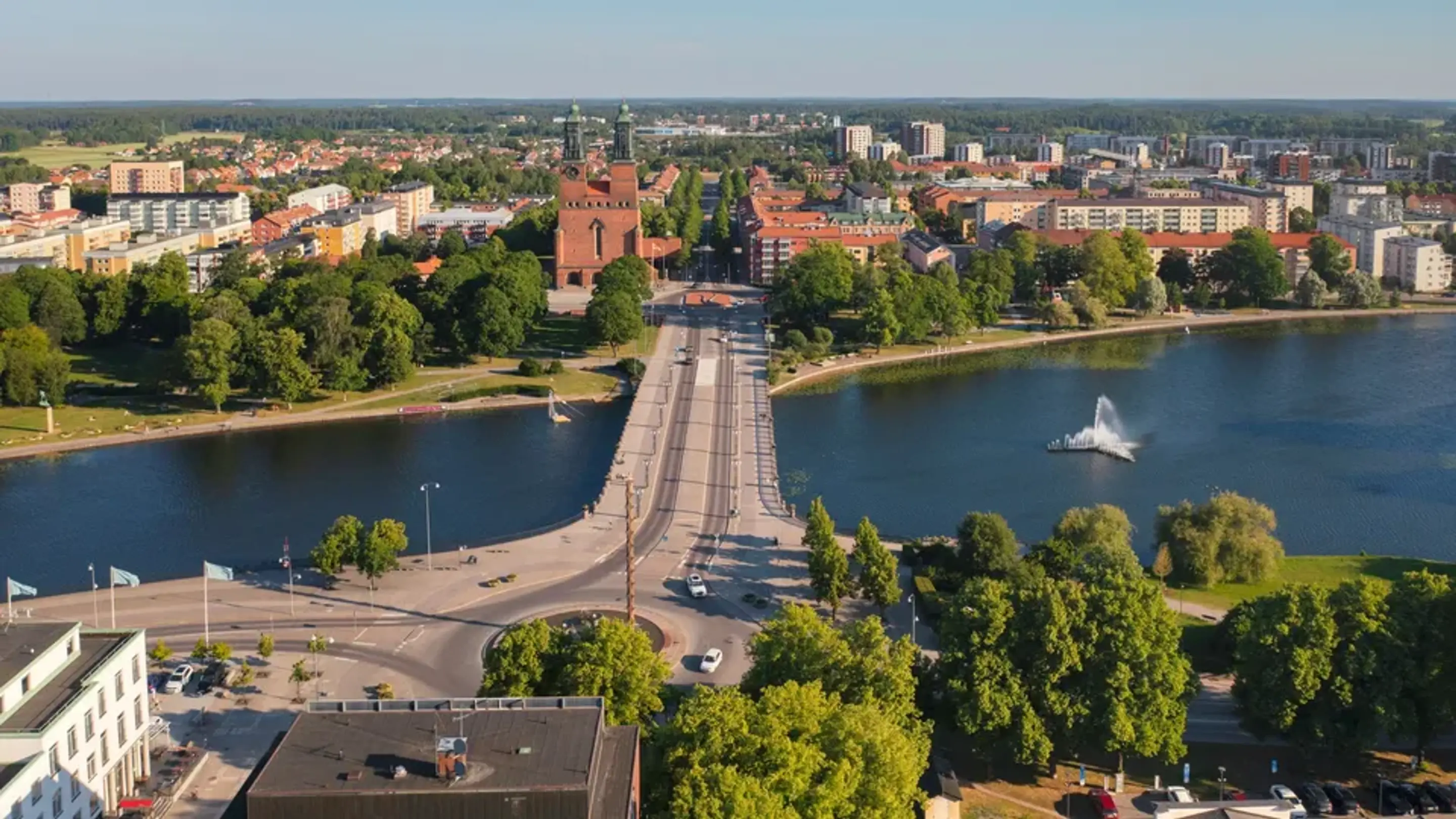 Vy över Eskilstuna.
