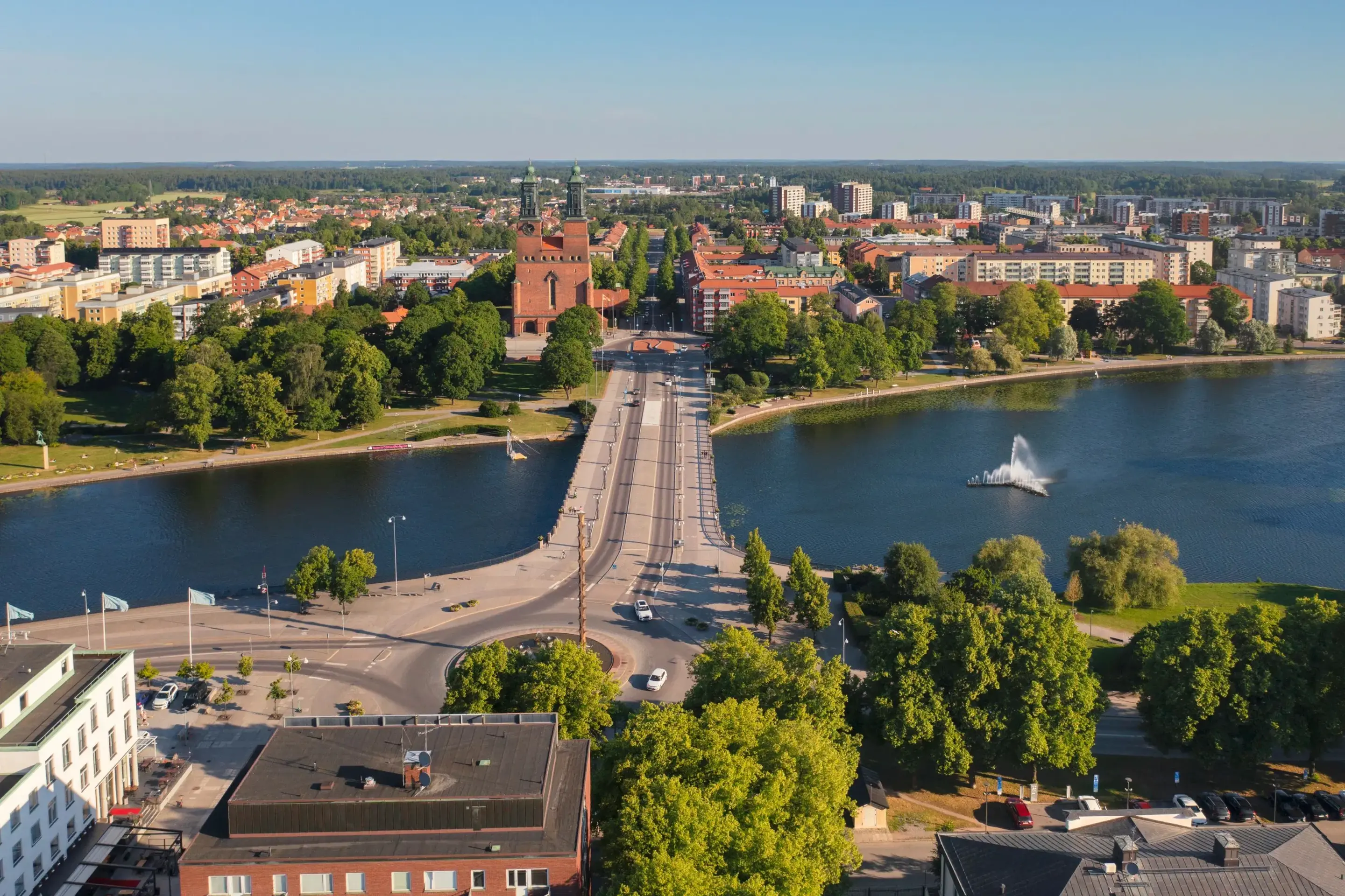 Vy över Eskilstuna.