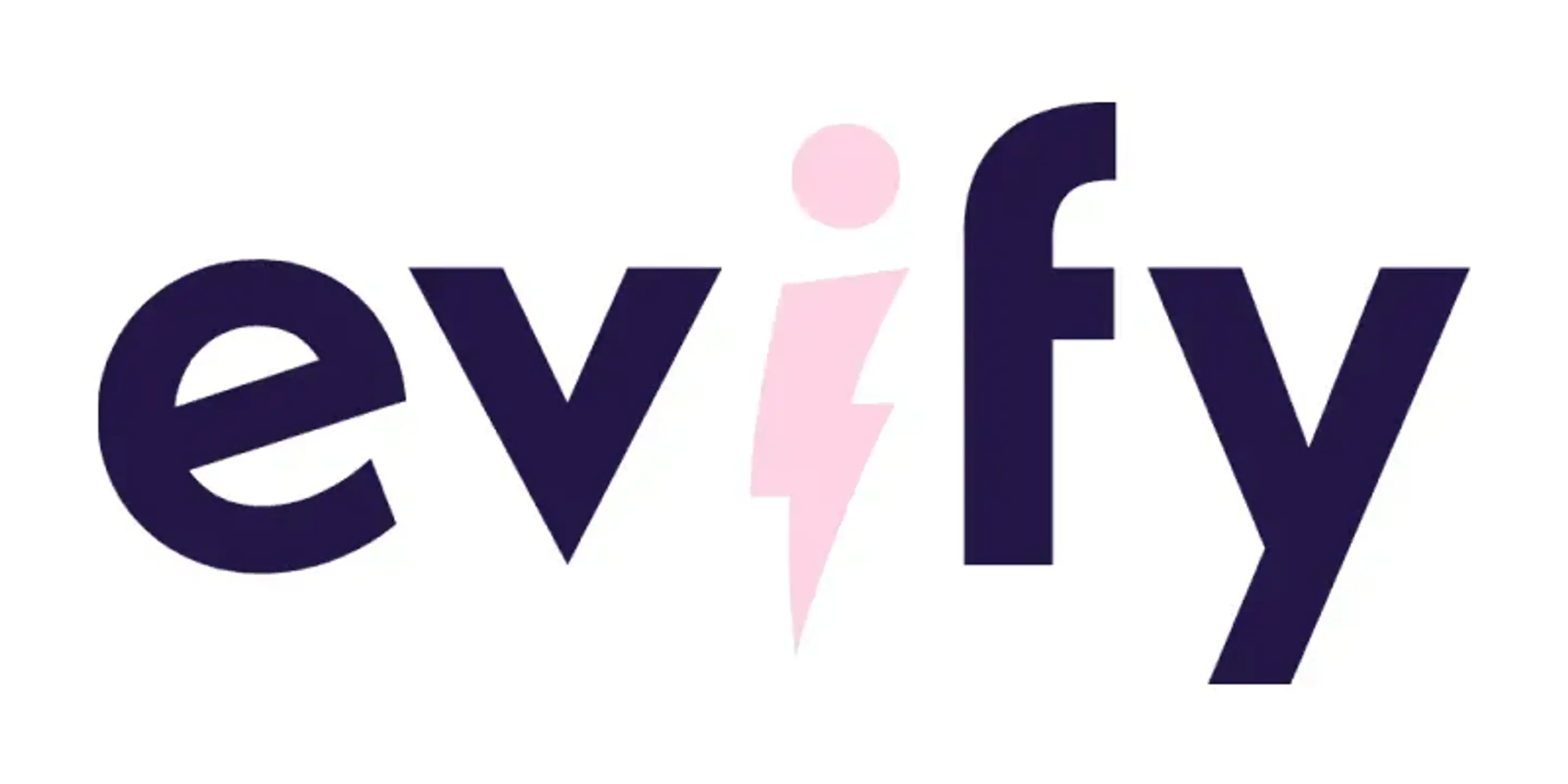 Logotyp från Evify, installatör av laddboxar och solceller.