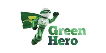 Solcellsföretaget Green Hero:s logotyp.