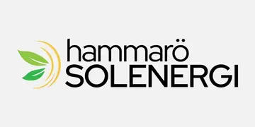 Logotyp från solcellsinstallatören Hammarö Solenergi AB.