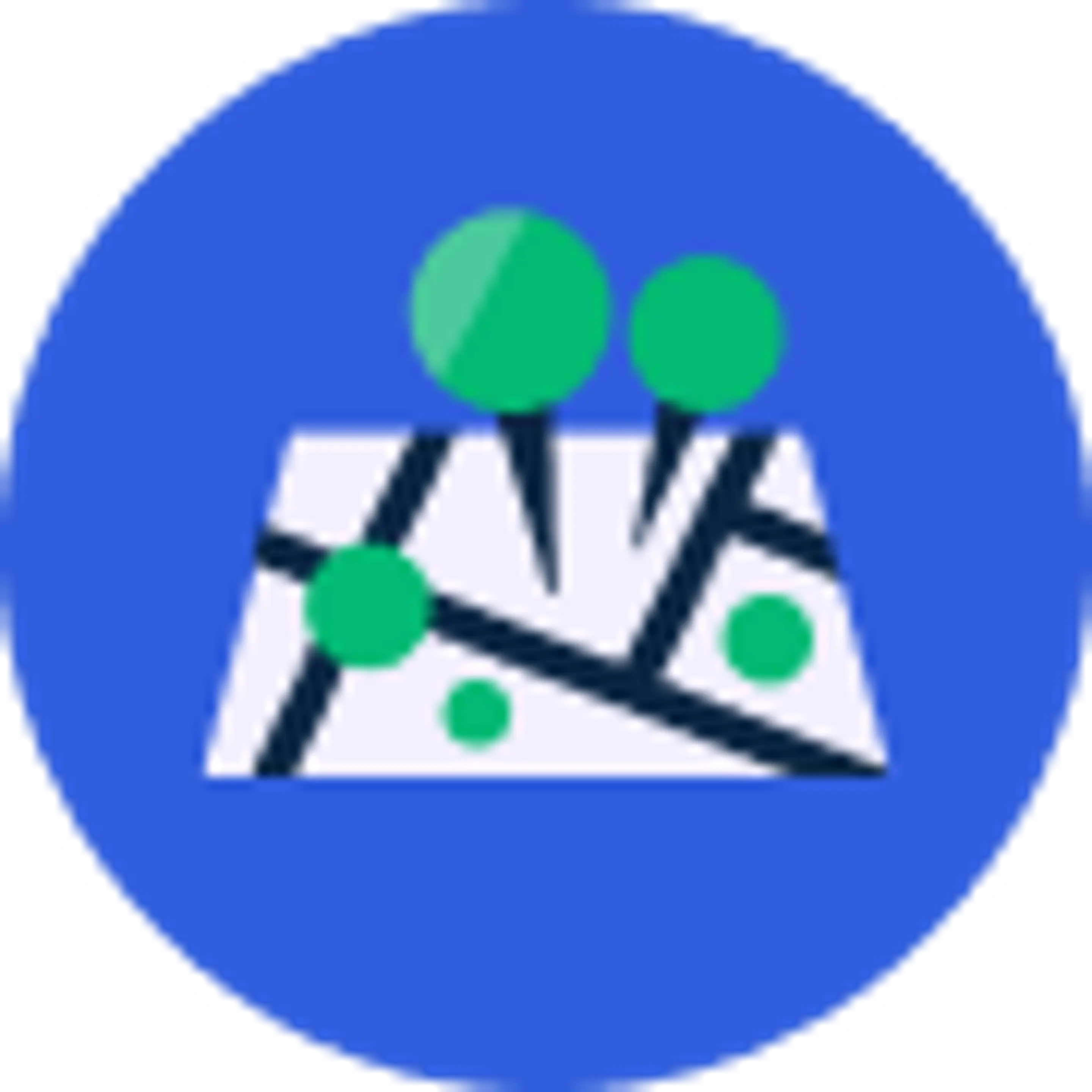 Illustrert ikon av kartnåler.