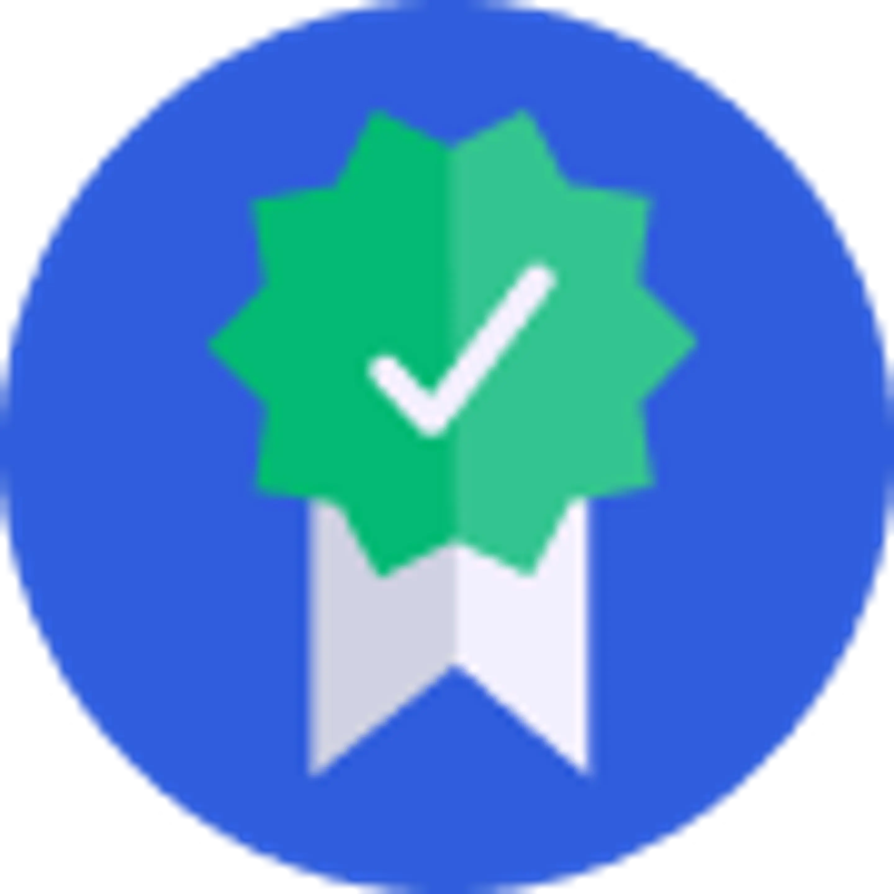 Illustrert ikon av en en utmerkelse.