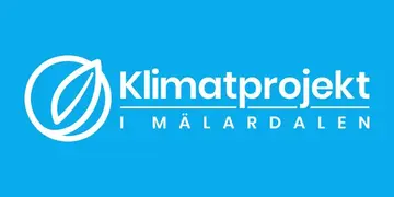 Logotyp från solcellsföretaget Klimatprojekt i Mälardalen.
