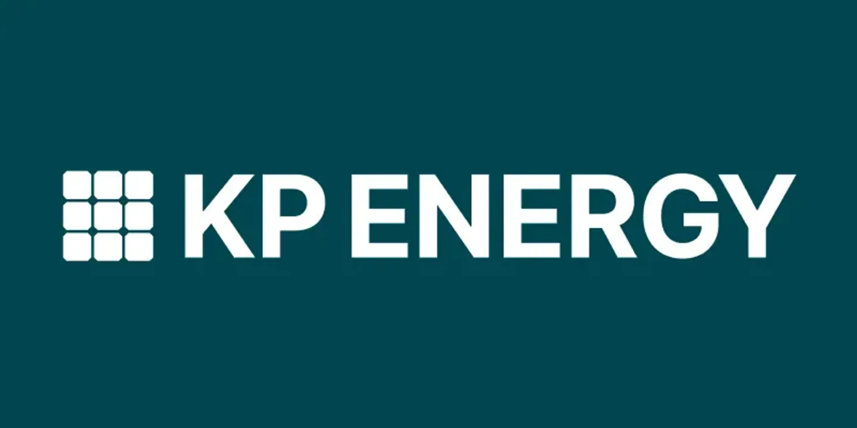 Solcellsföretaget KP Energys logotyp.