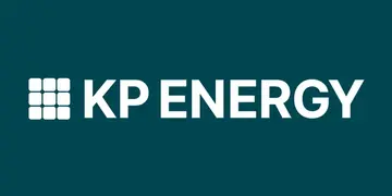 Solcellsföretaget KP Energys logotyp.