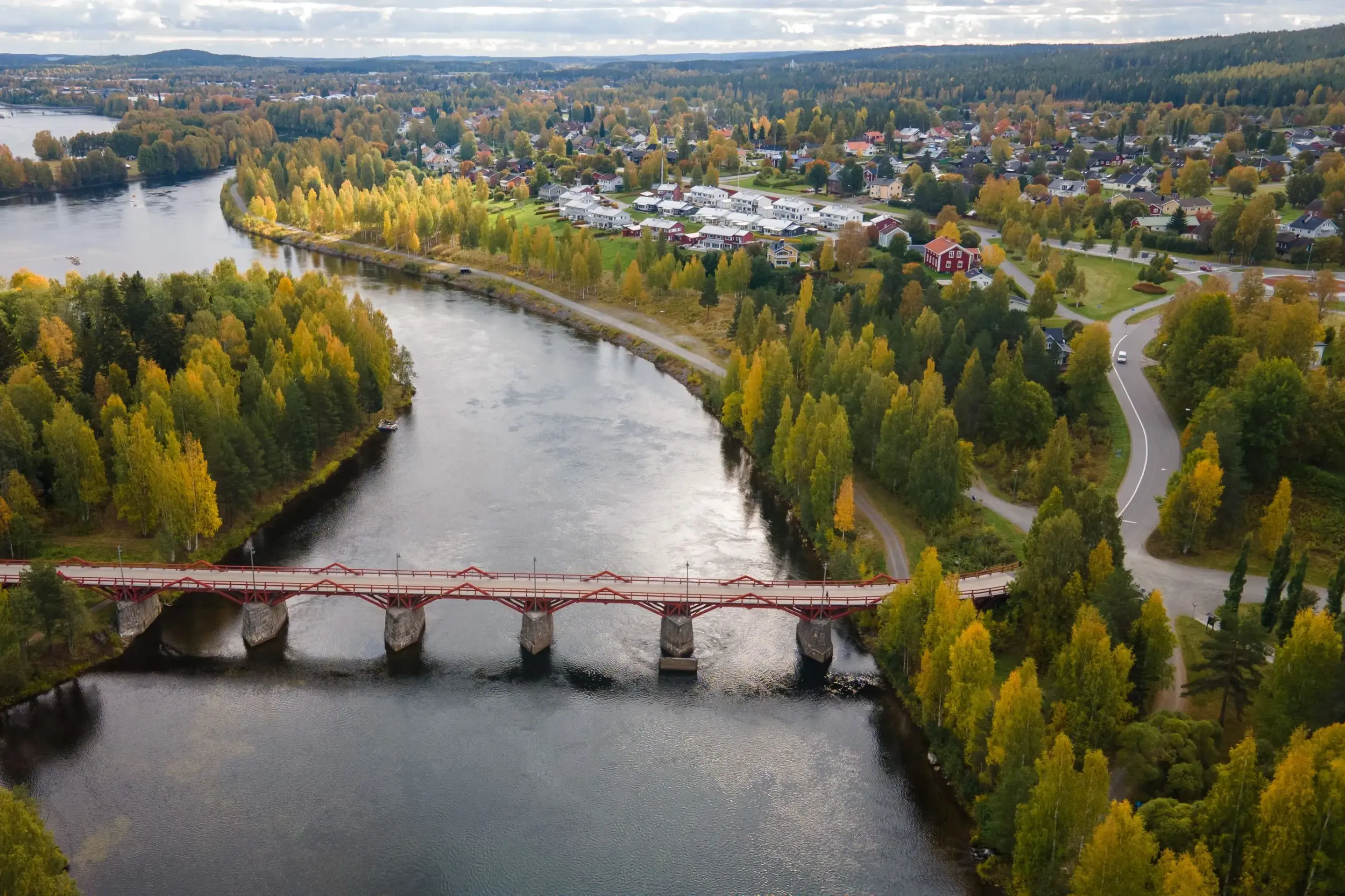 Vy över Skellefteå.