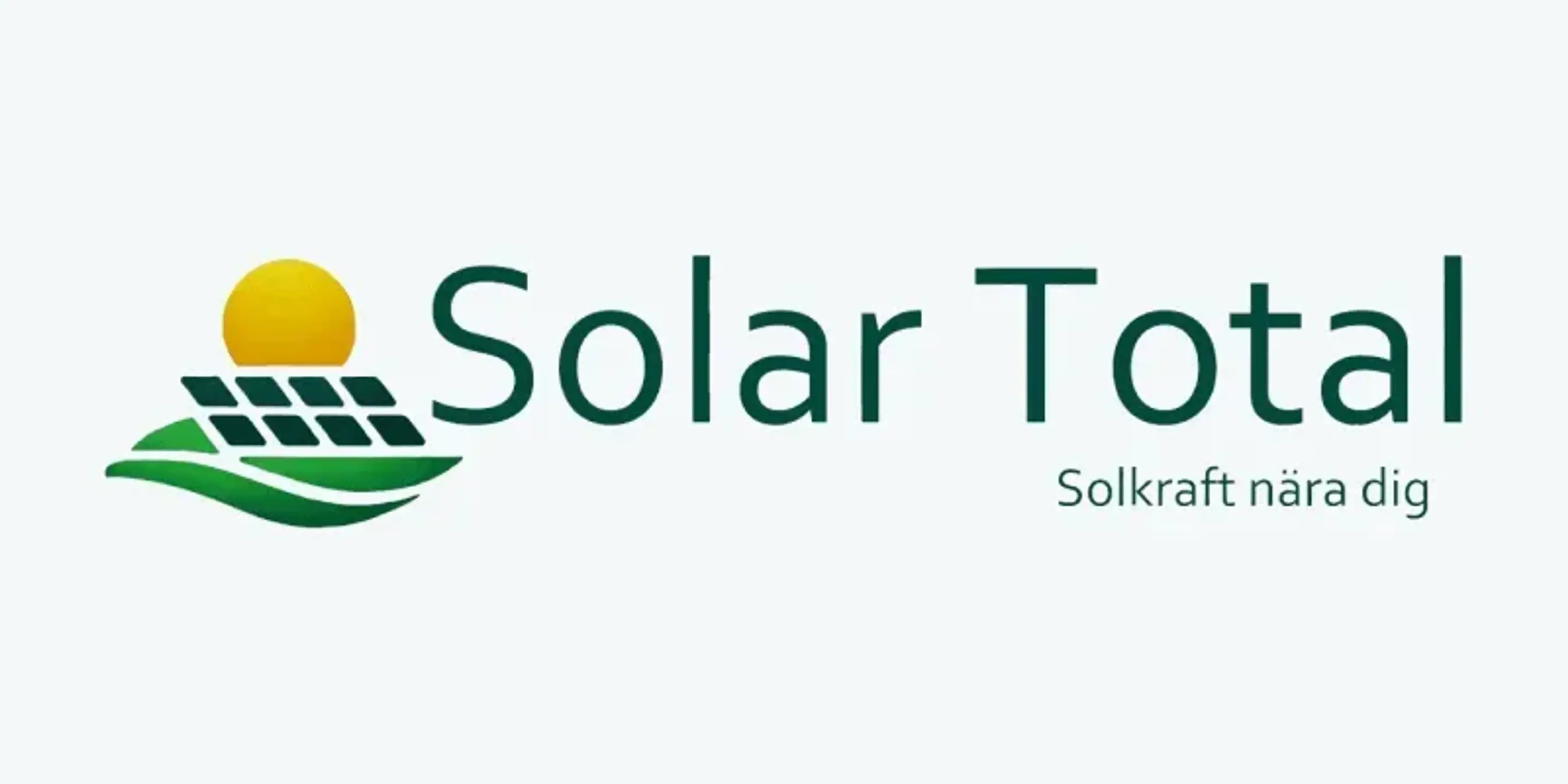 Logotyp från solcellsinstallatören Solar Total: Solkraft nära dig.