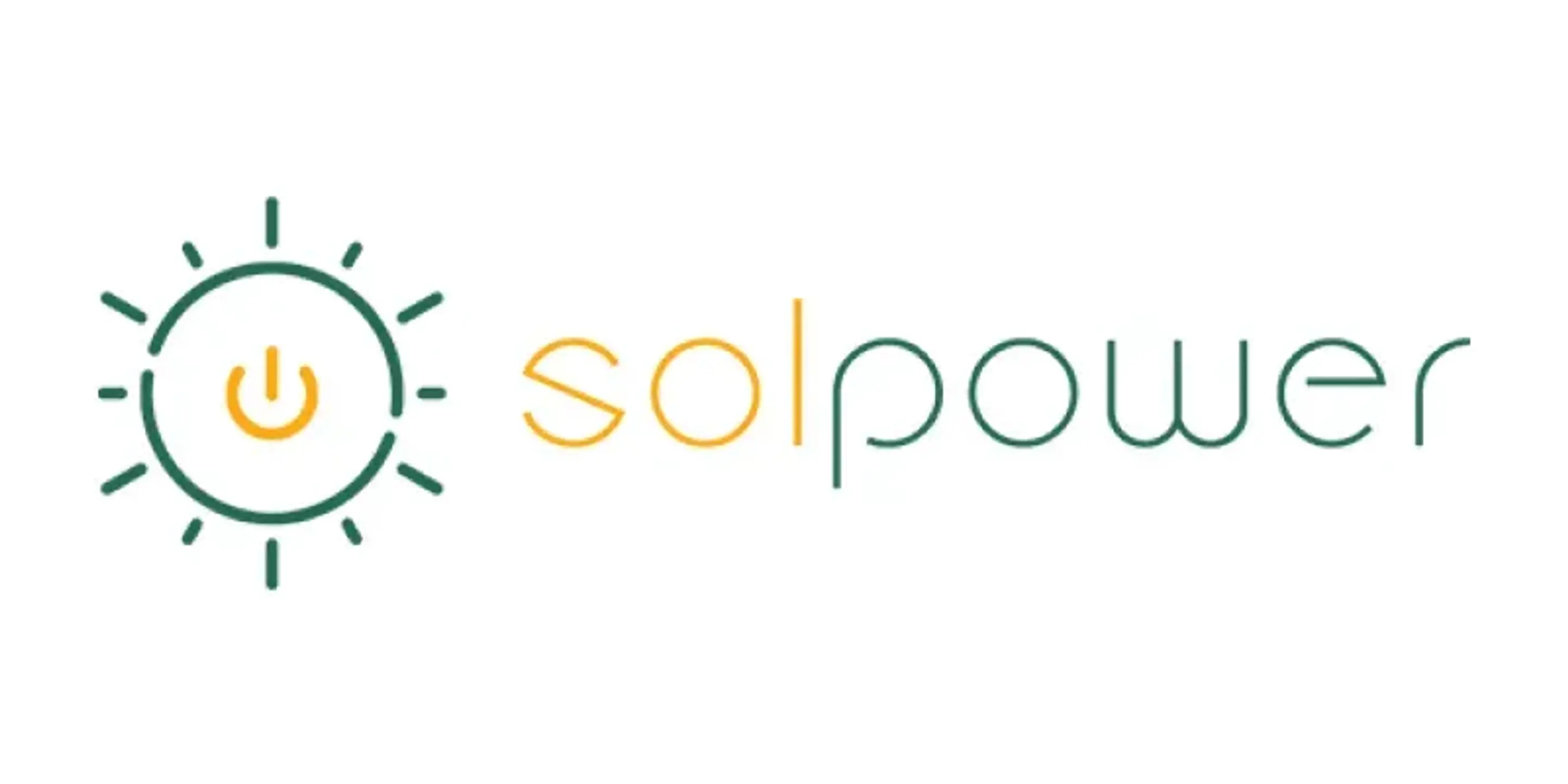 Solcellsföretaget Solpowers logotyp.