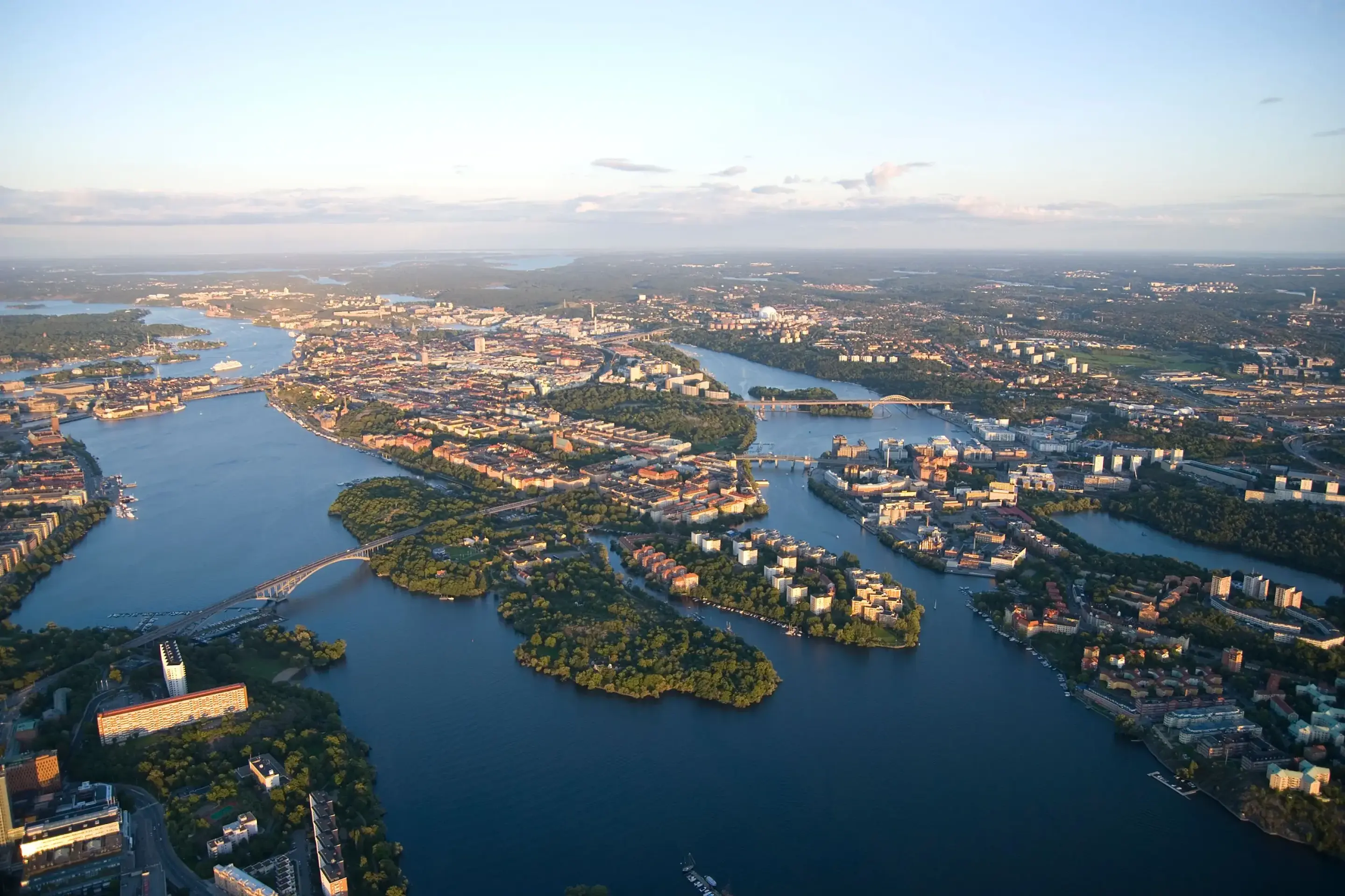 Vy över Stockholm.