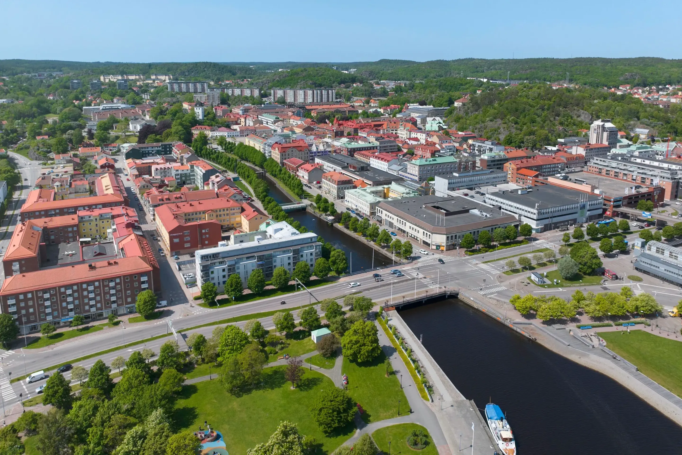 Vy över Uddevalla.