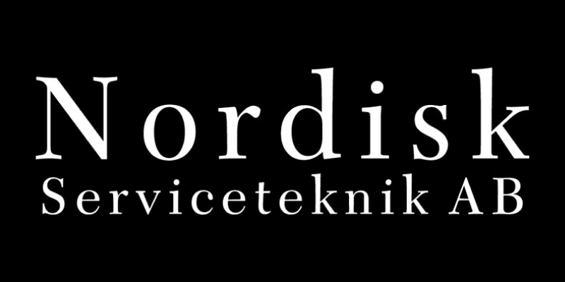 Logotyp från värmepumpsinstallatören Nordisk Serviceteknik.