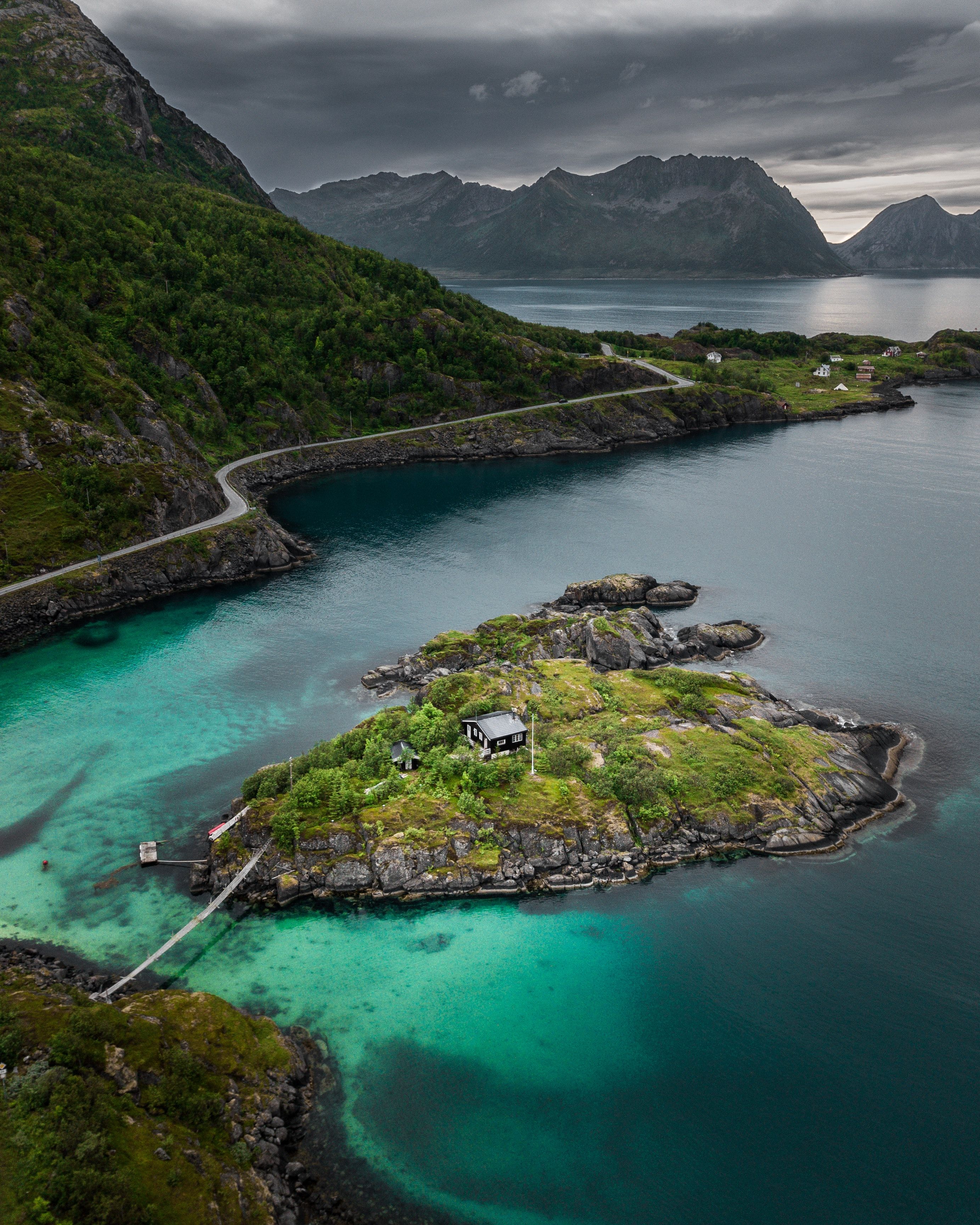 Hytte på en øy