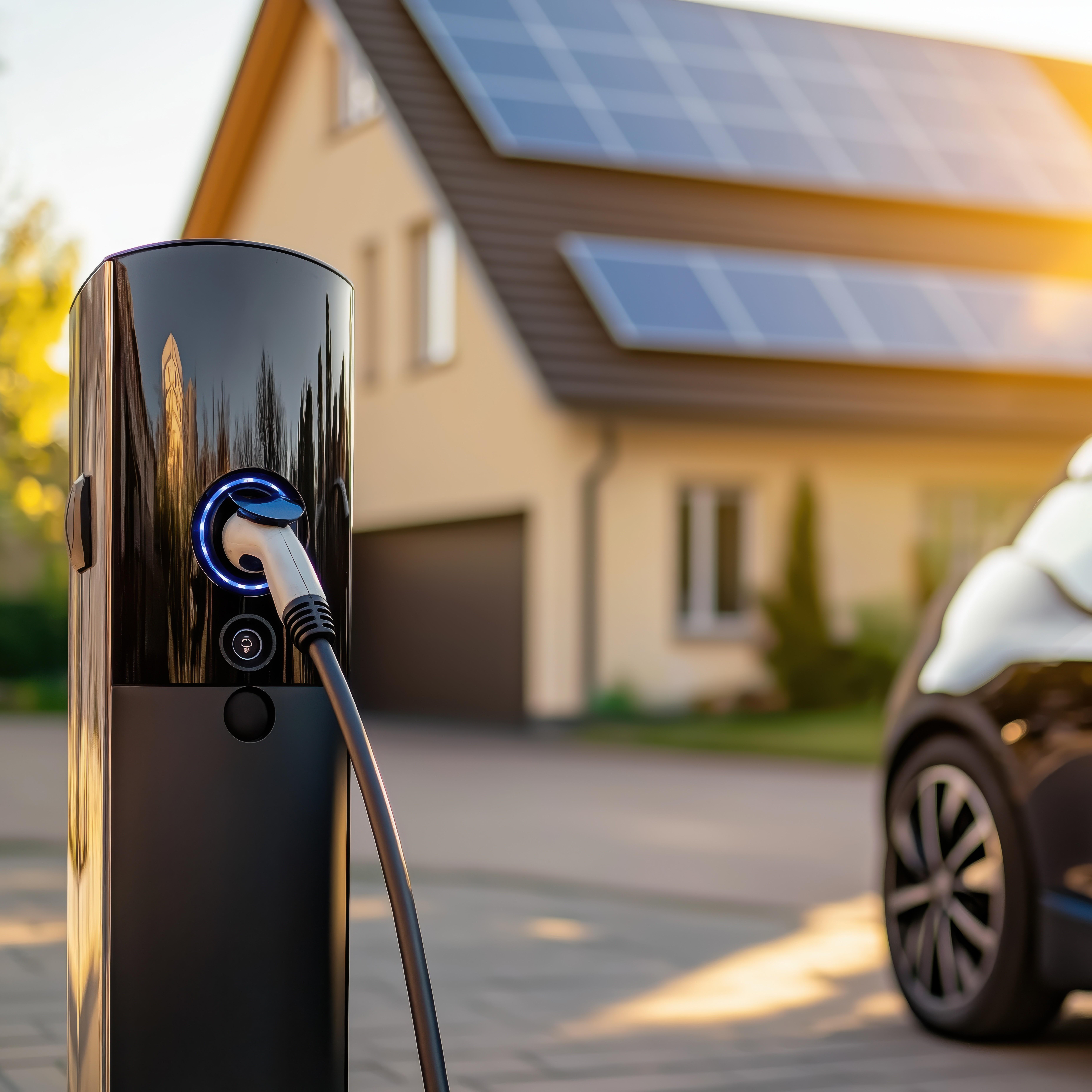 Laadpaal in Mechelen bij een woning