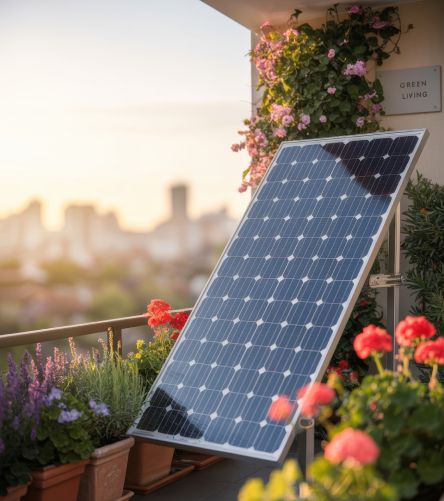 Placa solar para balcón