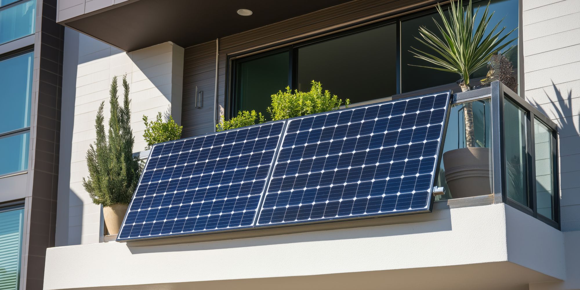 Placas solares para balcones