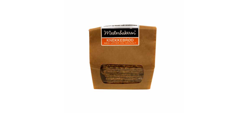 Mesterbakeren Knekkebrød med urter og havsalt