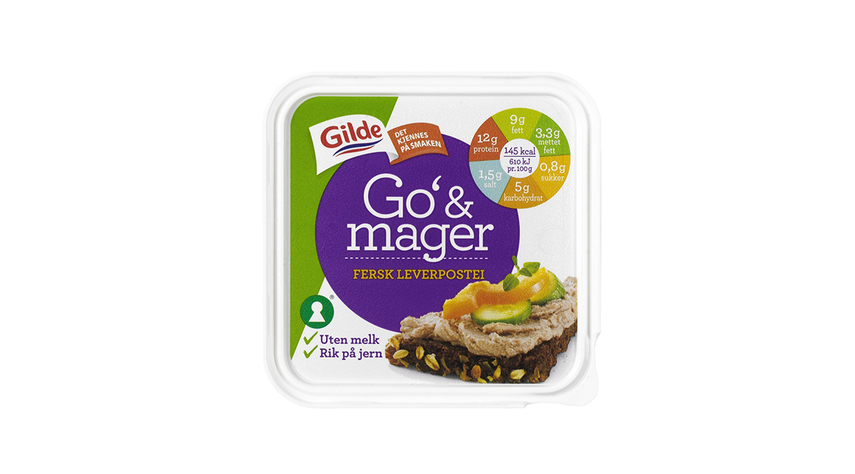 Gilde Go' og mager Fersk leverpostei