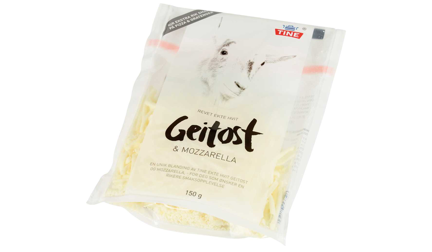 Tine Ekte Hvit Geitost og Mozzarella