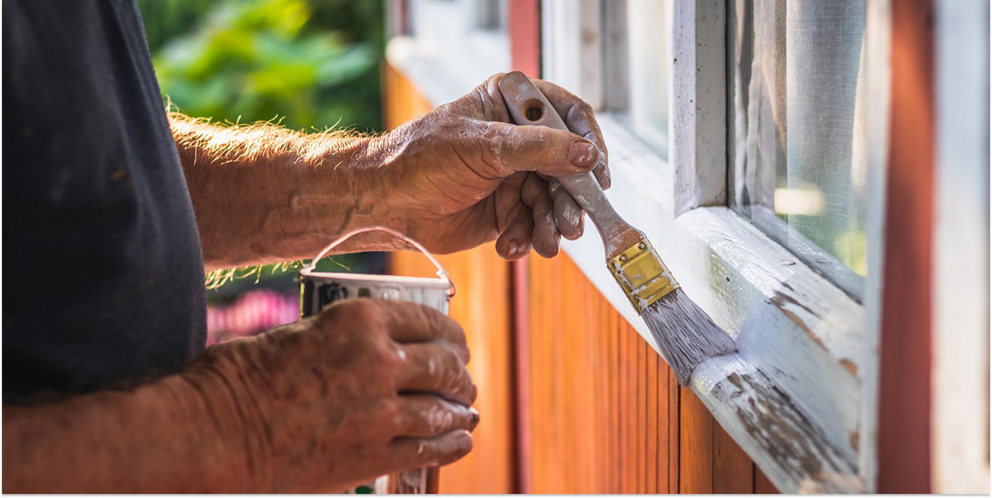 Målning av fritidshus eller sommarstuga inför försäljning