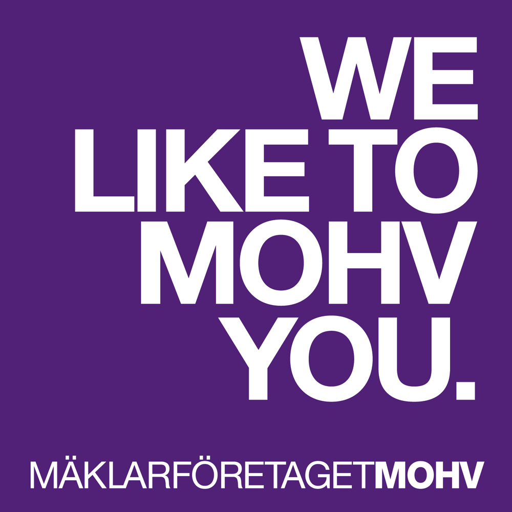 Mäklarbyrån MOHV:s logotyp.