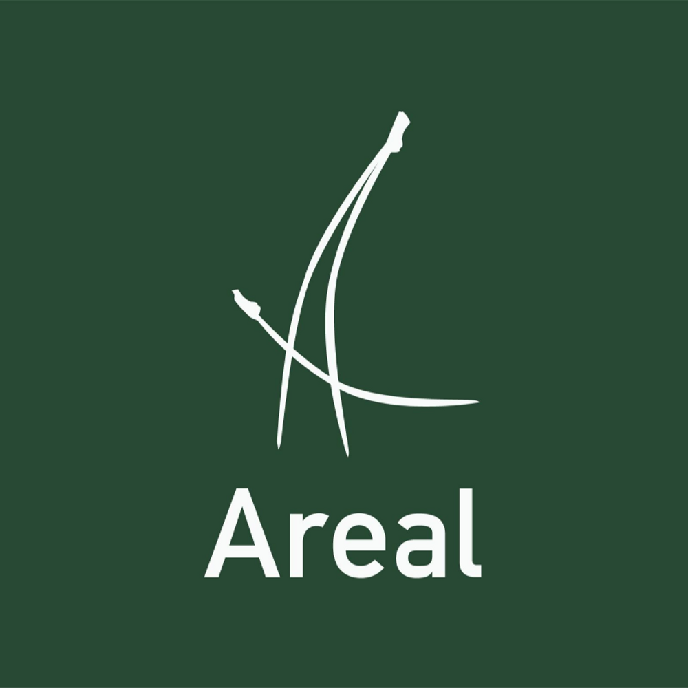 Mäklarbyrån Areal Fastighetsförmedlings logotyp.