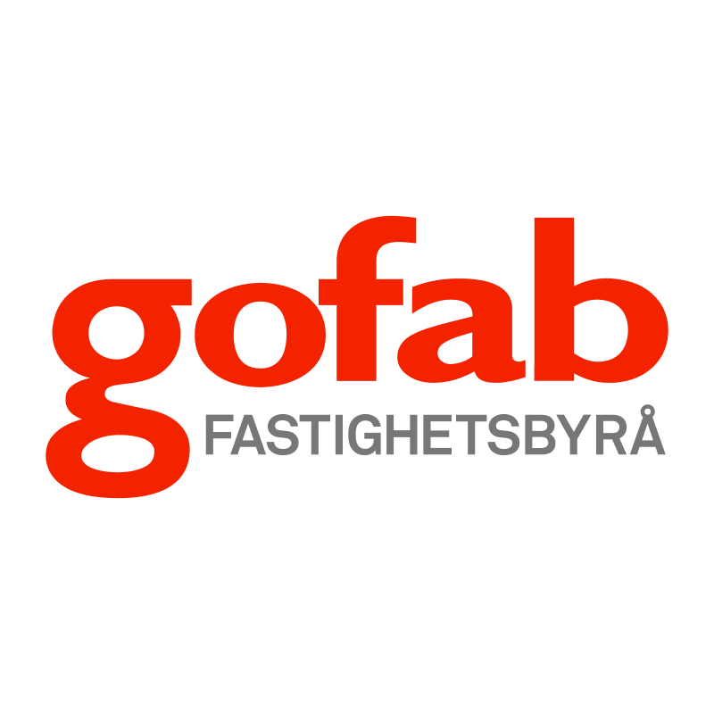 Mäklarbyrån Gofabs logotyp.