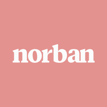 Mäklarbyrån Norbans logotyp.