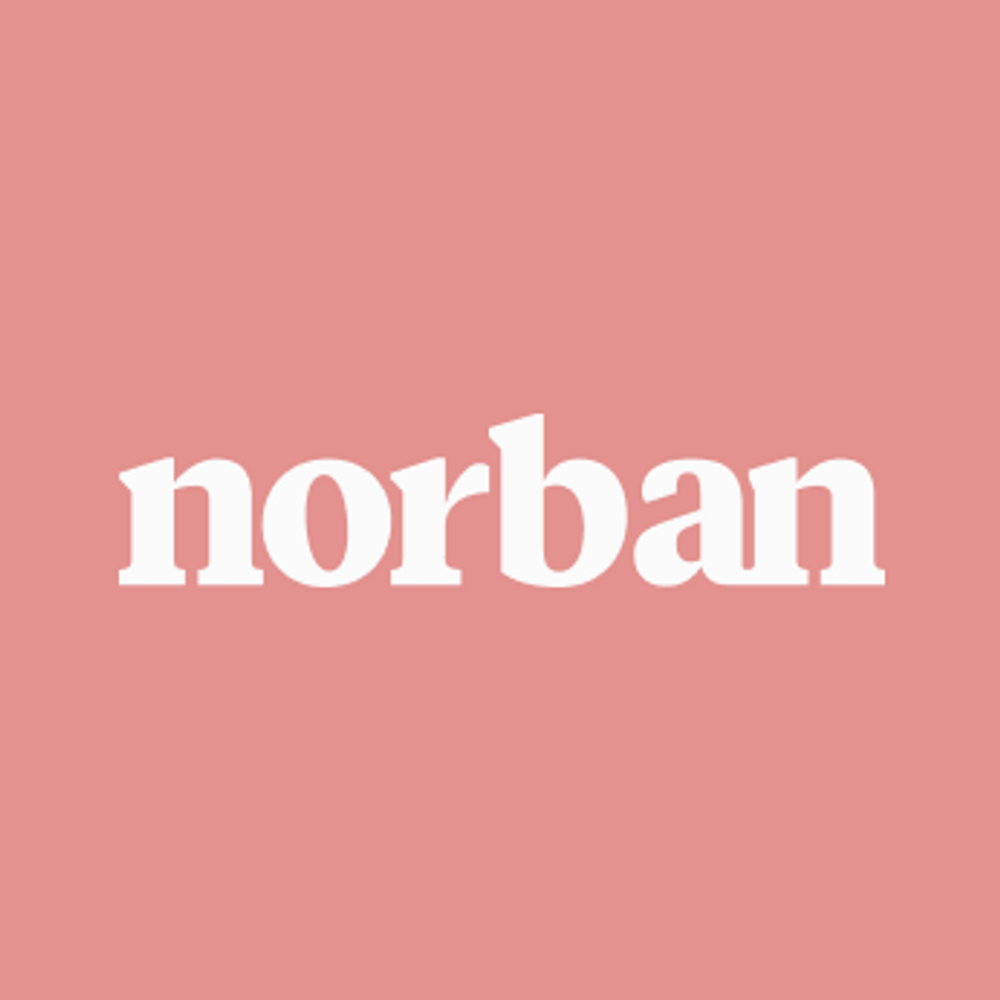 Mäklarbyrån Norbans logotyp.