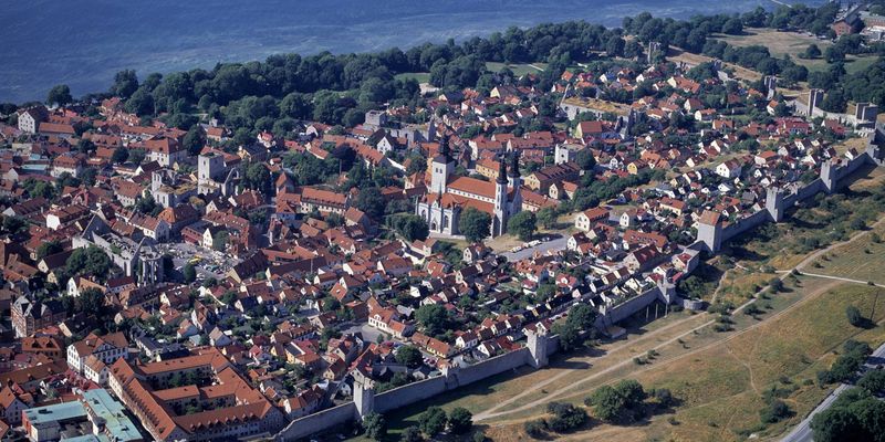 Foto på Visby på Gotland.